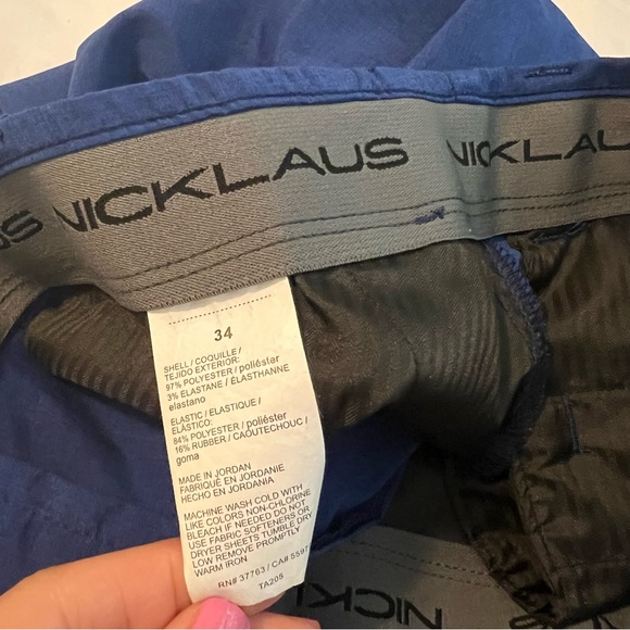 Nicklaus men’s blue golf shorts, size 34 - Picture 2 of 4